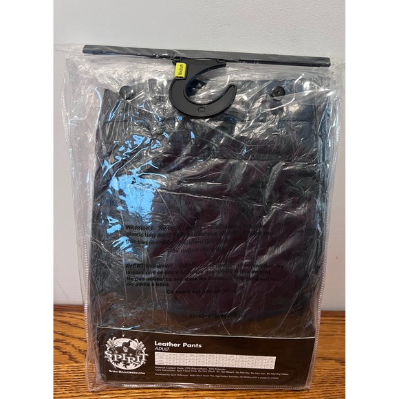 Spirit‎ Halloween Adult Leather Pants Costume Rocker Biker Cosplay Medium - Picture 4 of 5